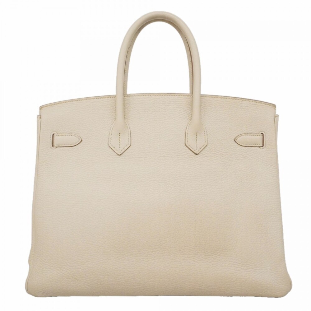 Hermes Birkin 35 handbag, Taurillon Clemence leather, Craie, A stamp, ladies'. - Picture 13 of 13